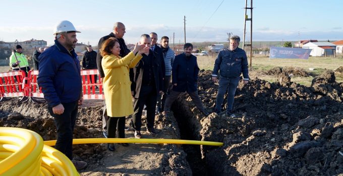 ERGENE’DE DOĞALGAZ ÇALIŞMALARI HIZLA DEVAM EDİYOR